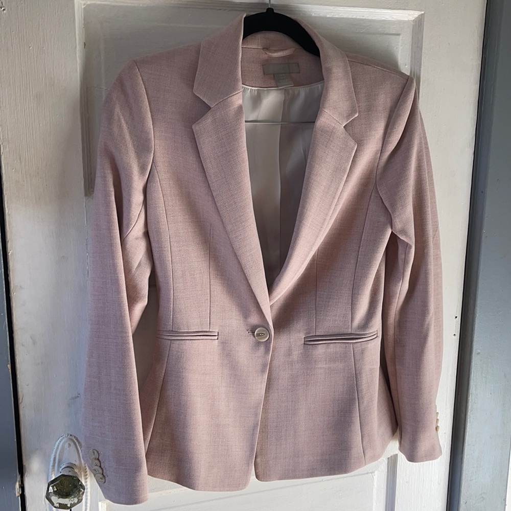 Blush/ Baby Pink Suit Jacket